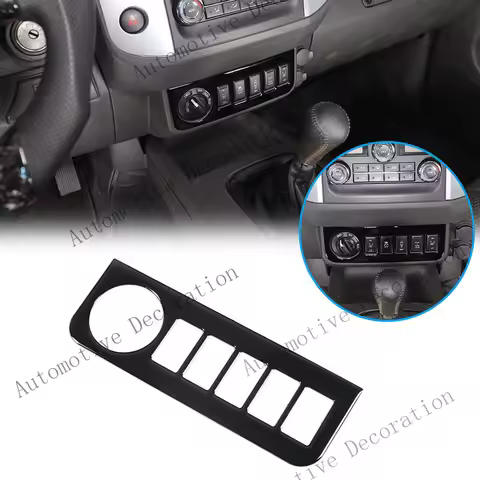 Z+ Glossy Piano Black 4WD Switch Bezel Trim Sticker For Nissan Frontier 2005-21