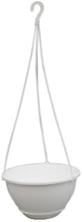 Yamato Plastic Hanging Pot, Royal Pot, No. 7, φ8.5 x H4.6 inches (215 x 117 cm), White