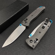 HUAAO EDC Bugout Knife, Axis Lock Knife with 8Cr13MoV Blade, Carbon Fiber Handle, Folding Pocket Kni