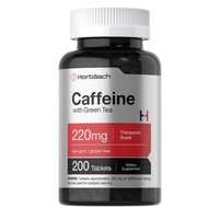 Horbaach Caffeine Pills 220mg | with Green Tea | 200 Tablets