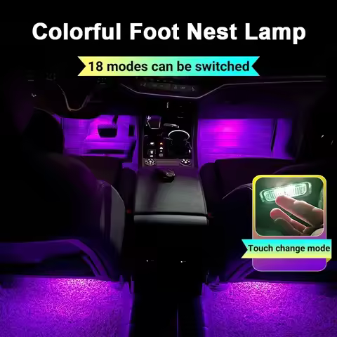 For Audi A4 B8 8K R8 42 TT/TTS/TTRS 8J 2006~2015 Car Footwell Lights Kit Touch LED Ambient Atmospher