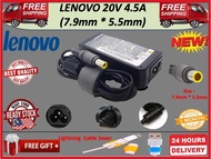 LENOVO 20V 4.5A (7.9mm*5.0mm) For ThinkPad T500/T420/T520/W520/X220/X301/SL300/W701/3000/Y100 Z61/Z6