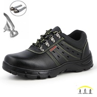 Ready stock safety shoes men steel toe shoes breathable safety shoes YYWX