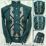 Polo Barong Long Sleeves for men Julia Fabric