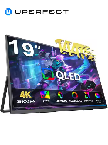 UPERFECT UColor Apex 19 144Hz UHD 4K Portable Monitor QLED Screen For Gaming Travel Laptop Phone Gam