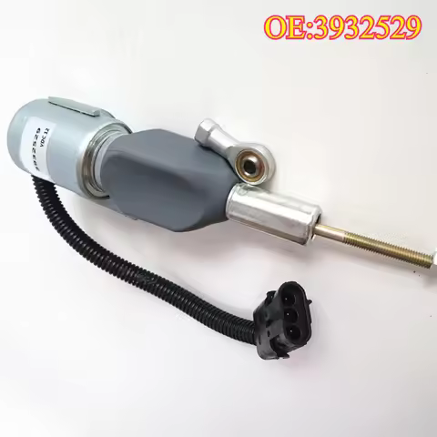 High quality New For 3932529 Fuel Shut Off Solenoid 3939700 SA-4756-12 J932529 for Engine 4BT 5.9L, 