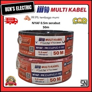 Multi NYAF wire cable 1x0.5mm length 50m 99.9 percent copper