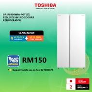 Toshiba GR-RS905WIA-PGY(67) 820L Side-By-Side Door Inverter Refrigerator /Peti Sejuk/ 冰箱