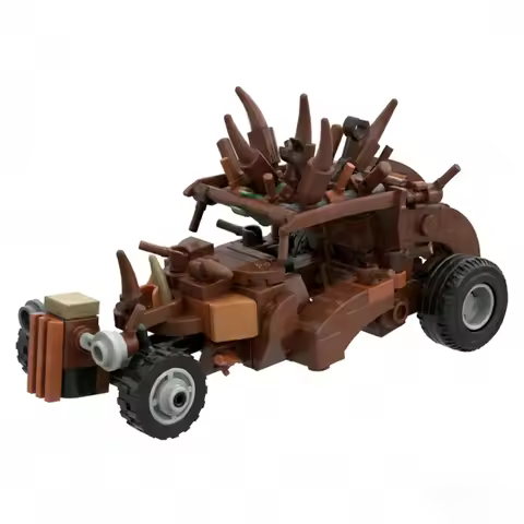 164pcs MOC Plymouth Rock Buzzard Mad Max Fury Road Cars Model Building Toys Blocks Christmas Gifts C