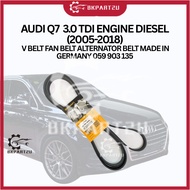 AUDI Q7  3.0 TDI ENGINE DIESEL (2005-2018) V BELT FAN BELT ALTERNATOR BELT MADE IN GERMANY 059 903 1