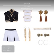 ชุดคอสเพลย์มอนสเตอร์ฮันเตอร์ K-music สำหรับตัวละคร Rumi Zoey Mira ชุดสีดำทองสำหรับเวที เหมาะสำหรับเด