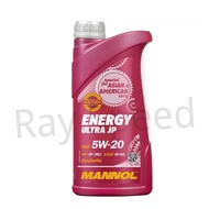 MANNOL Energy Ultra JP SAE 5W-20 5W20 Engine Oil 1Litre 7906 Fully Synthetic Series Minyak Hitam Min