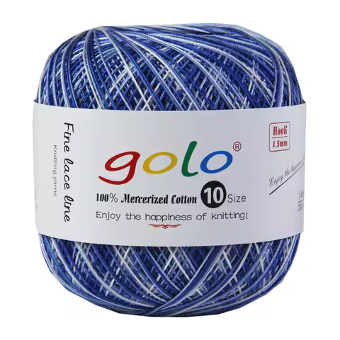golo Crochet Thread multicolour Yarn for Hand Knitting Crochet Yarn and Lace Yarn for Knitting