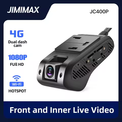 Jimimax JC400P 4G Dual DashCam Live Car Cam Wifi Hotspot Stream Video Cut-Off Fuel Recorder Front & 