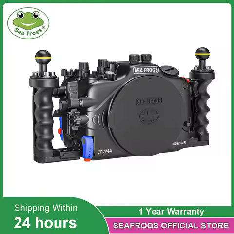 Seafrogs SF10001 100M Waterproof Aluminum Alloy Camera Case Body For Sony A7M4 Metal Housing For A7I