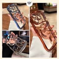 [IP 17] Magnetic Clear Case with Wavy Border for Ip 17Pro 17Promax