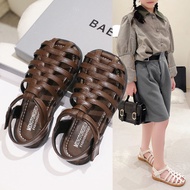 Sandal Fesyen Kasut Rom Kaki Tertutup Sandal Perempuan Musim Panas Gaya Puteri Sandal Baru Kanak-kan