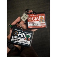 FBI card holder ID card cover with pendant office card holder bus card case subway card holder