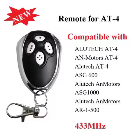 Newest Alutech AT-4 AR-1-500 AN-Motors AT-4 ASG1000 AT4 AT 4 Keychain Barrier 433.92MHz Rolling Code