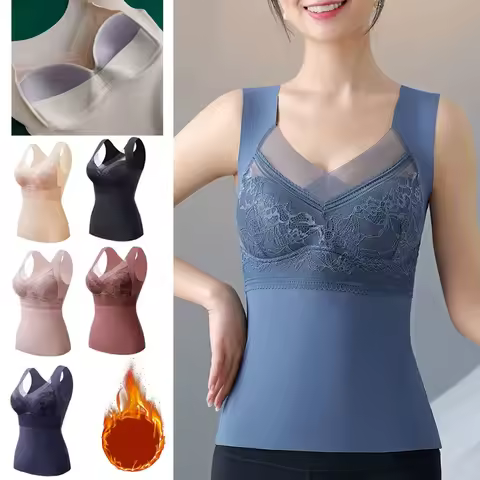 1pcs Woman Thermal Underwear Thermo Lingerie Winter Soft Warm Top Wear Thermo Vest Undershirt Intima