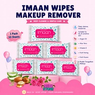 TISSUE IMAAN WIPES MAKEUP REMOVER (ARGAN OIL) | MAKEUP REMOVER TISSUE MAKEUP REMOVER PENCUCI MAKEUP