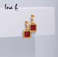 Ina B. Designs - The Ayisha - US 10K Gold Drop Earrings Non-Tarnish Hypoallergenic