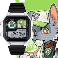 Bandai | นาฬิกาอิเล็กทรอนิกส์สำหรับเด็ก PAW Patrol Spotted Dog พร้อมฟังก์ชันนาฬิกาปลุก ตั้งเวลา แสดง