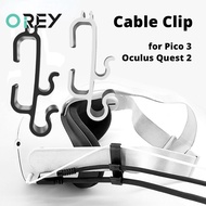 Cable Clip for Oculus Quest 2 Link Cable Management Organizer Pico 3 Earphone Fixer Solid Color ABS 
