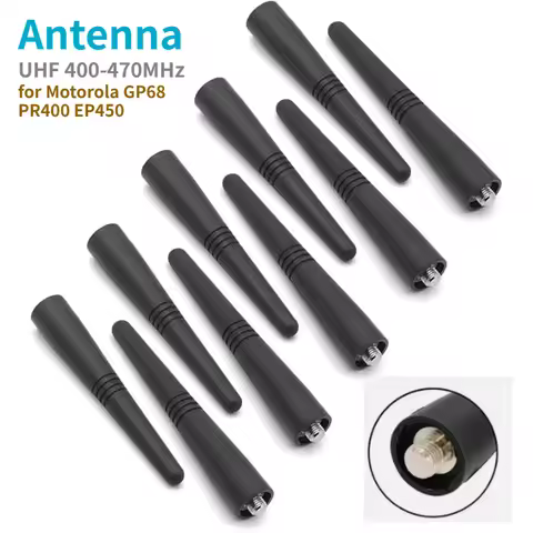 10pcs 3.54inch UHF 400-470MHz Walkie Talkie Antenna for Motorola GP68 GP88 EP450 HT1250 HT750 CP040 