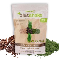 Greens+ PlusShake Raw Chocolate Grass Fed Whey Protein Powder - Meal Replacement | Non-GMO | Gluten 