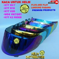 Kaca Helm KYT R10 R-10 / RC-7 RC7 / K2 Rider / Victory Kaca Helm Flat Full Face