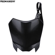 FREEWOODIEHY Front Number Plate, Plastic Front Mount Dirt Bike Number Plate, Durable Black Pit Bike 