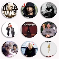 Hot Eminem Rapper Creative Soft Button Pin Hip Hop Singer Cute Funny Meme Brooch Badge Bag Decor Acc