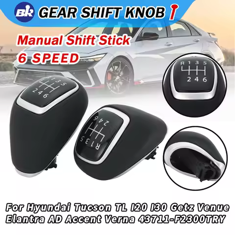New Product 6 Speed Gear Shift Knob For Hyundai Tucson TL I30 I20 Getz Venue Elantra AD Accent Verna