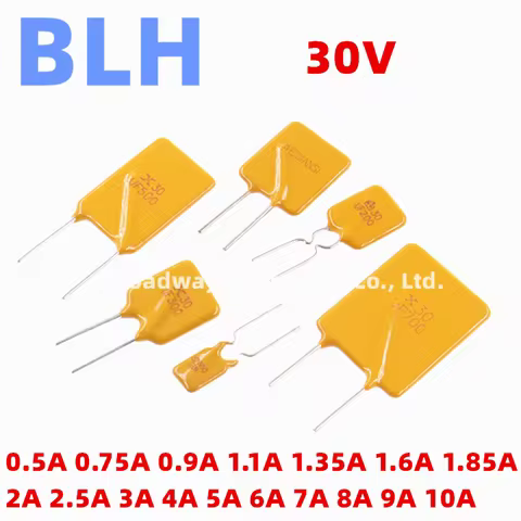 10-50PCS JK30 Resettable Fuse PTC Polymer PPTC DIP 30V 0.5A 0.75A 0.9A 1.1A 1.35A 1.6A 1.85A 2A 2.5A
