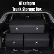 ATsafepro 65L Organizer Trunk Box Storage and Cleaning Interior Vehicle Supplies Accessories for the
