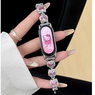 Cute Kitty Diamond Strap Case For Xiaomi mi band 9 Strap Beads mi band 9 Case Xiaomi Smart Band 9 St