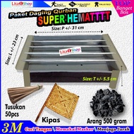 / Box Satay Grill Package / Satay Grill Bamboo Fan Charcoal