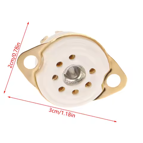 Hot! 2 PCS 7pin B7G Ceramic Vacuum Tube Socket Valve Base For 6Z4/EAA91/EC92, Etc. Vintage Audio Amp