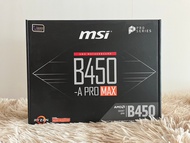 MAINBOARD (เมนบอร์ด) AM4 MSI B450M-A PRO MAX