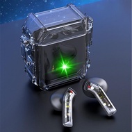 X3 Bluetooth Earphones 5.2 Wireless Stereo Digital Display Ultra-long Endurance Headset Transparent 