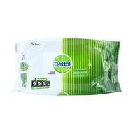 ผ้าเช็ดทำความสะอาดผิว DETTOL บรรจุ 50 แผ่น กระดาษทิชชู่ ทิชชู่เปียก กระดาษเปียก