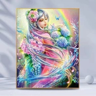 RUOPOTY 60x75cm/50x65cm/40x50cm Frame Frame Fairy Women DIY Painting By Numbers Figure Painting Wall
