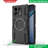 Oppo K13 Turbo / K13 Turbo Pro Shockproof Multi-Function Magnetic Ring Air Release Case Casing
