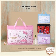 DC 8k Beg Buku Lakar Size Besar Corak Kartoon Comel Kalis Air Tahan Multi-Purpose 3A Art Drawing Spa