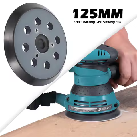 5 Inch 8 Holes Replacement Sanding Pads Universal Hook and Loop Sander Pad Orbital Backing Plates fo