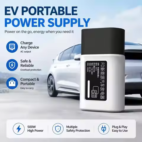 EV Portable Discharge Adapter 7-Hole EV V2L Vehicle To Load Discharger IP68 Waterproof 4500W Outdoor