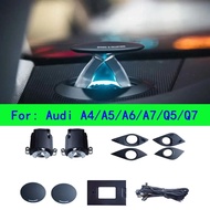 Tweeter lift Speaker with ambient light for Audi A6 C7 C8 A7 A4 A5 B8 B9 Q5 2017-2024 center dashboa