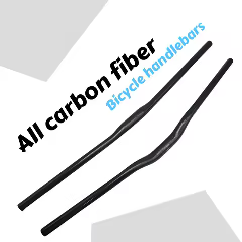 Newest 3K Matt Full Carbon Fiber Downhill Bike Handlebar Mountain Bicycle Rise Flat Bar Boost 31.8mm