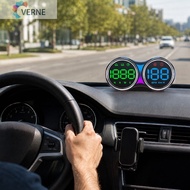 [Verne.my] GPS Head Up Display 4 Inch Dual KM MPH Overspeed Alert Electronic Compass Car